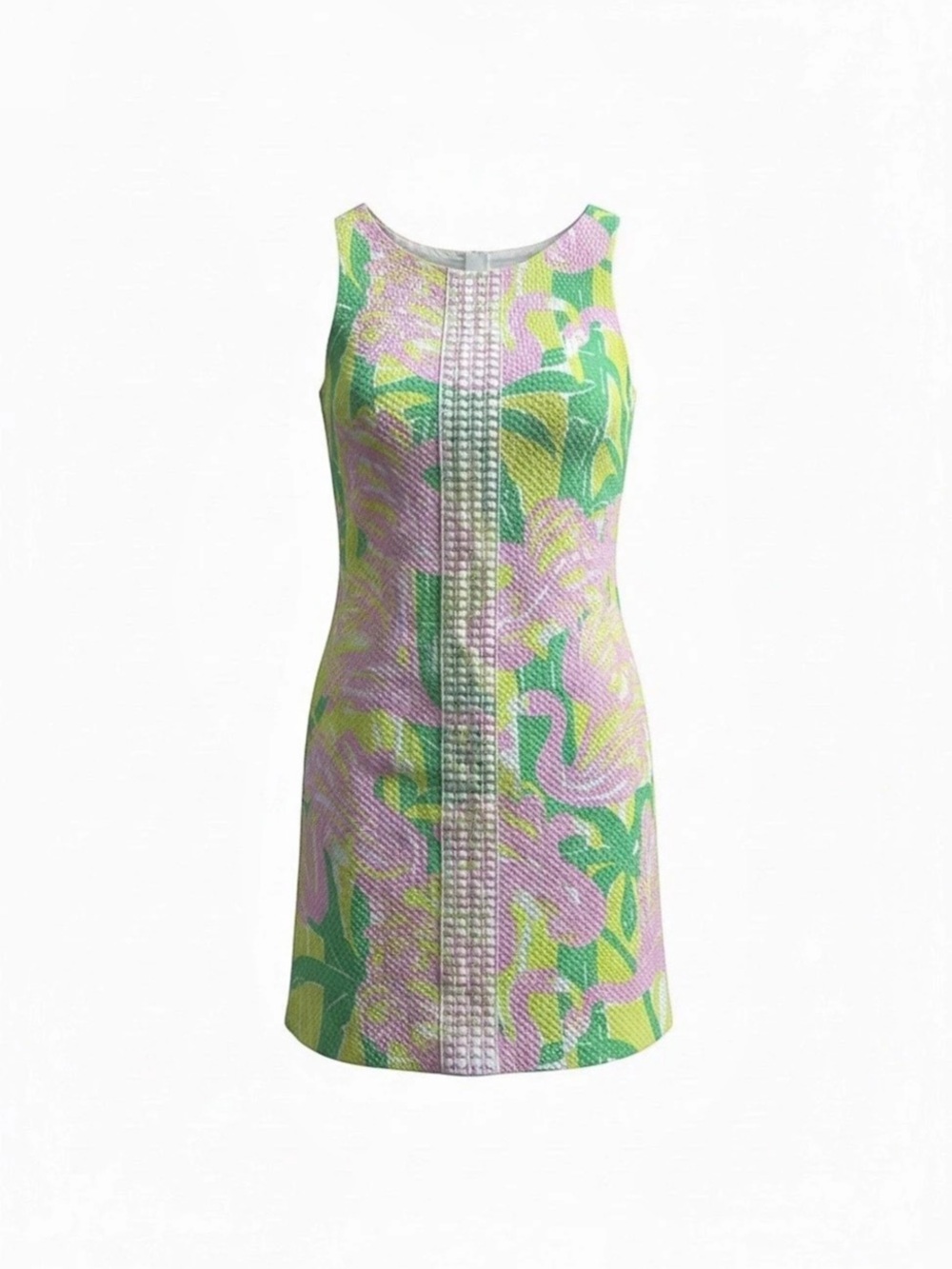 Lilly Pulitzer Floral Mini Dress in Green & Pink